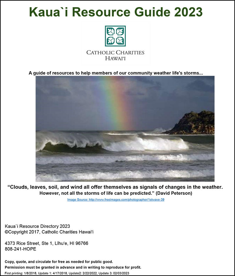 CCH Kauai Resource Guide-2023 cover